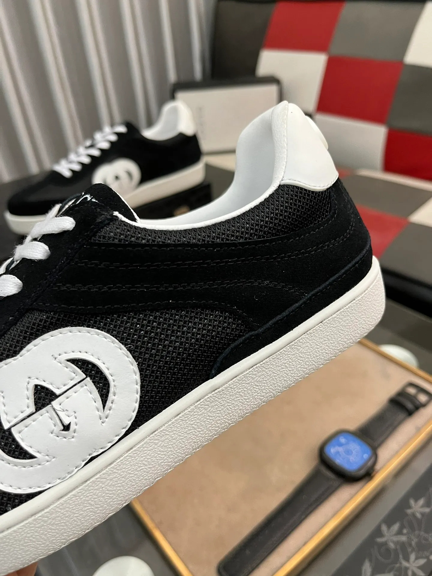 Men's shoes💰380⌚️⌚️[GUCCI] Gucci men's casual shoes are absolutely popular🔥The ultimate matching item for trendy men! The charm of super texture is irresistible, the main recommendation, the flower leather color is bright! The upper is made of high-quality cowhide + brand printed fabric, sheepskin feet, wear-resistant rubber sole, noble and elegant! Extremely comfortable🎁🎁You can be as handsome as you want💪 38-447️⃣colors available